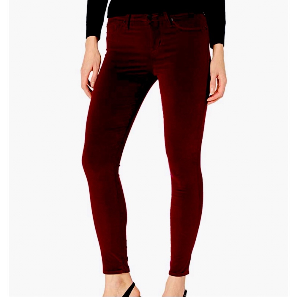 Hudson Velvet Nico Super Skinny Jeans